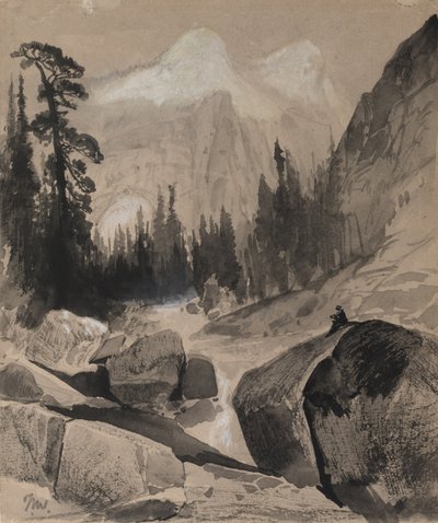 The North Dome, Yosemite, California by Thomas Moran